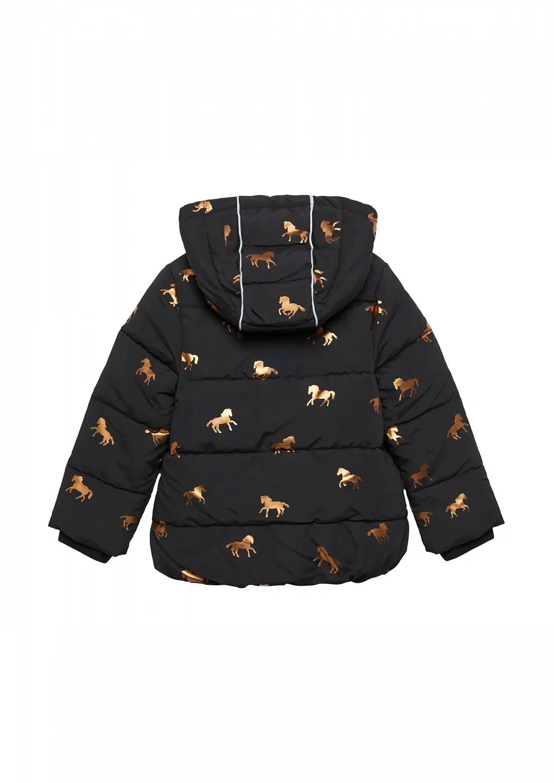 Куртка стёганая s.Oliver с блестящим принтом и флисовой подкладкой, фото №2