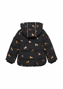 Куртка стьобана s.Oliver з блискучим принтом та флісовою підкладкою synthetic.ua - Фото 1