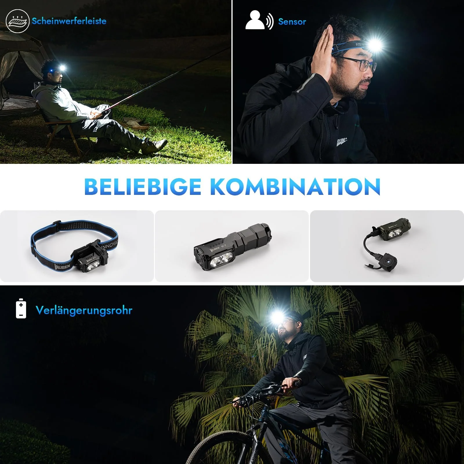 Ліхтар WUBEN E7 1800 люмен, міні з магнітом, супер яскравий, 6 режимів, EDC, Type-C LED, IP68 для фар, рятування та кемпінгу, фото №7