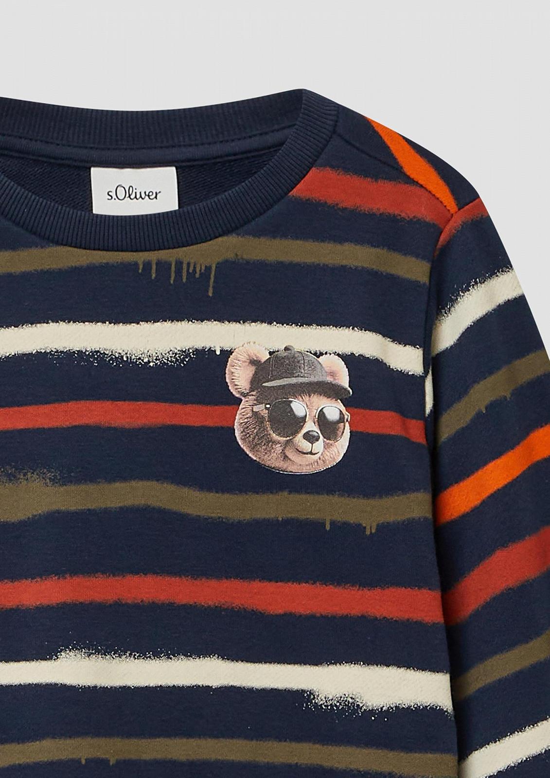 Толстовка s.Oliver з принтом по всій поверхні та маленьким фотопринтом, фото №4