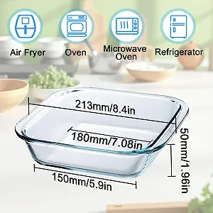 Форма для запекания WPPQWP Стеклянная Прозрачная 15 x 13 x 4 см 1.1 л цена на synthetic.ua - Фото 1 Форма для запекания WPPQWP Стеклянная Прозрачная 15 x 13 x 4 см 1.1 л synthetic.ua - Фото 1