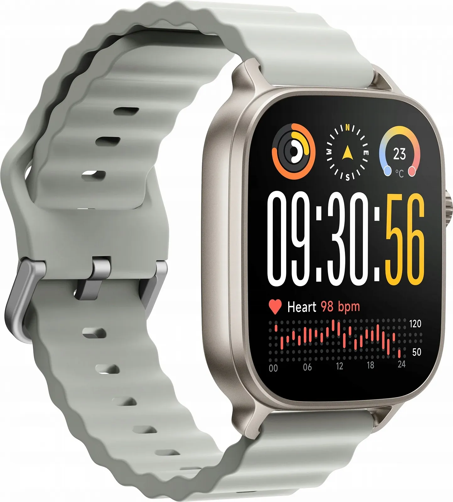 Смарт-годинник Realme Watch 5 AMOLED NFC Bluetooth Titanium Silver, фото №3