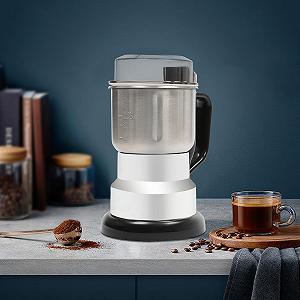 Кофемолка из нержавеющей стали с прозрачной крышкой 500 мл synthetic.ua - Фото 1