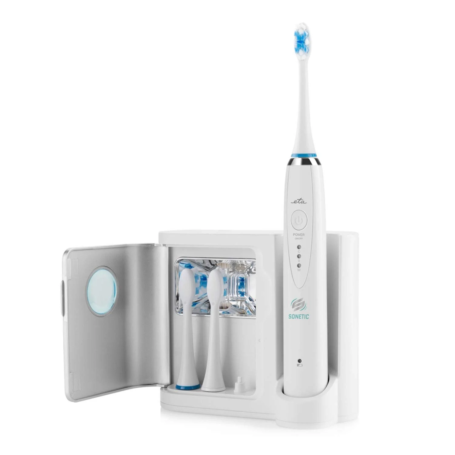 Набор для гигиены полости рта ETA Sonetic 2 электрические звуковые зубные щетки Черный и Белый, фото №3