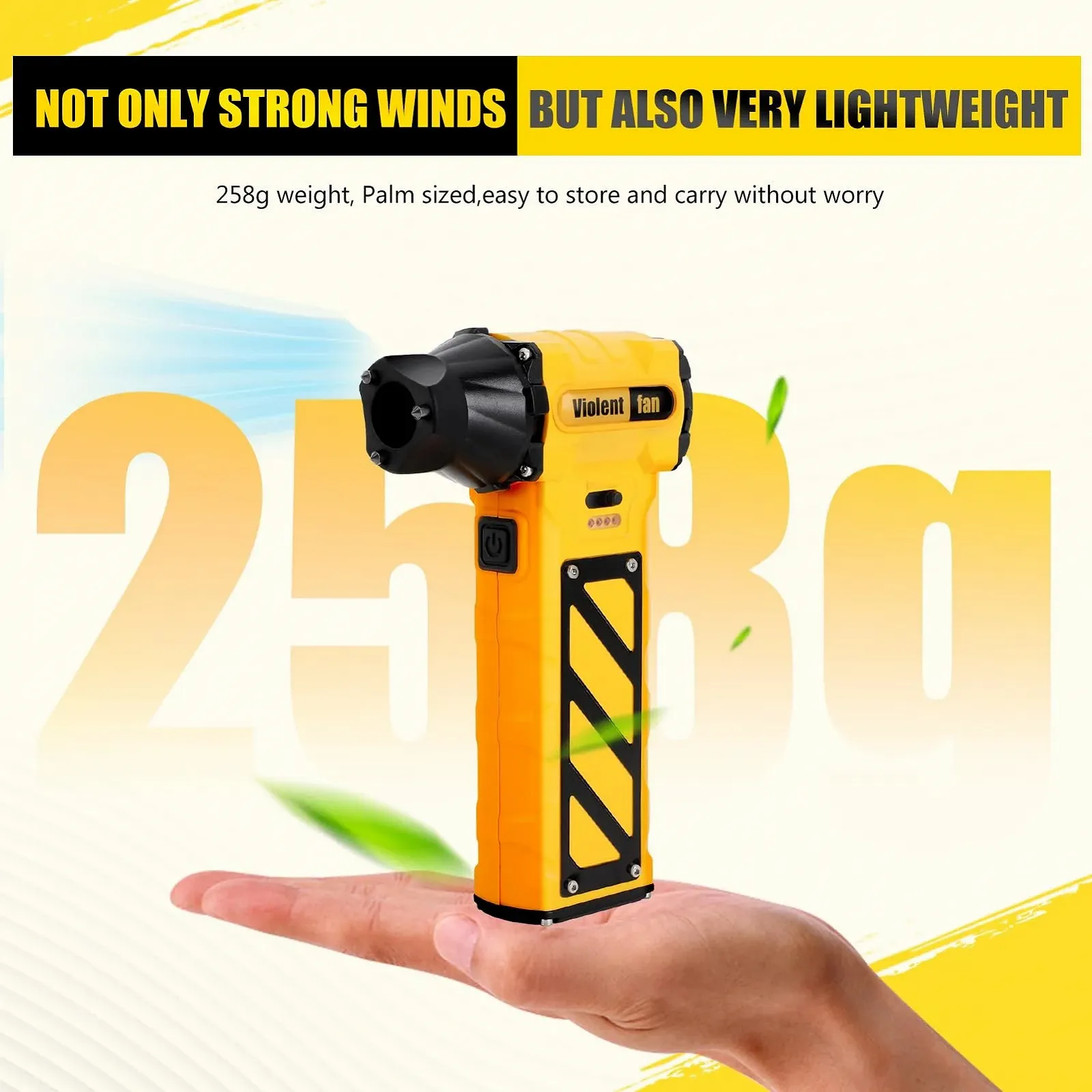 Електрична повітродувка 120000 RPM 8000 mAh з функцією розбивання скла, фото №6 Електрична повітродувка 120000 RPM 8000 mAh з функцією розбивання скла, фото №6