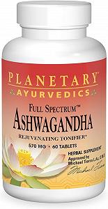 Ашваганда Planetary Herbals Ayurvedics Full Spectrum Ashwagandha 570 mg 60 Tablets - Фото 1
