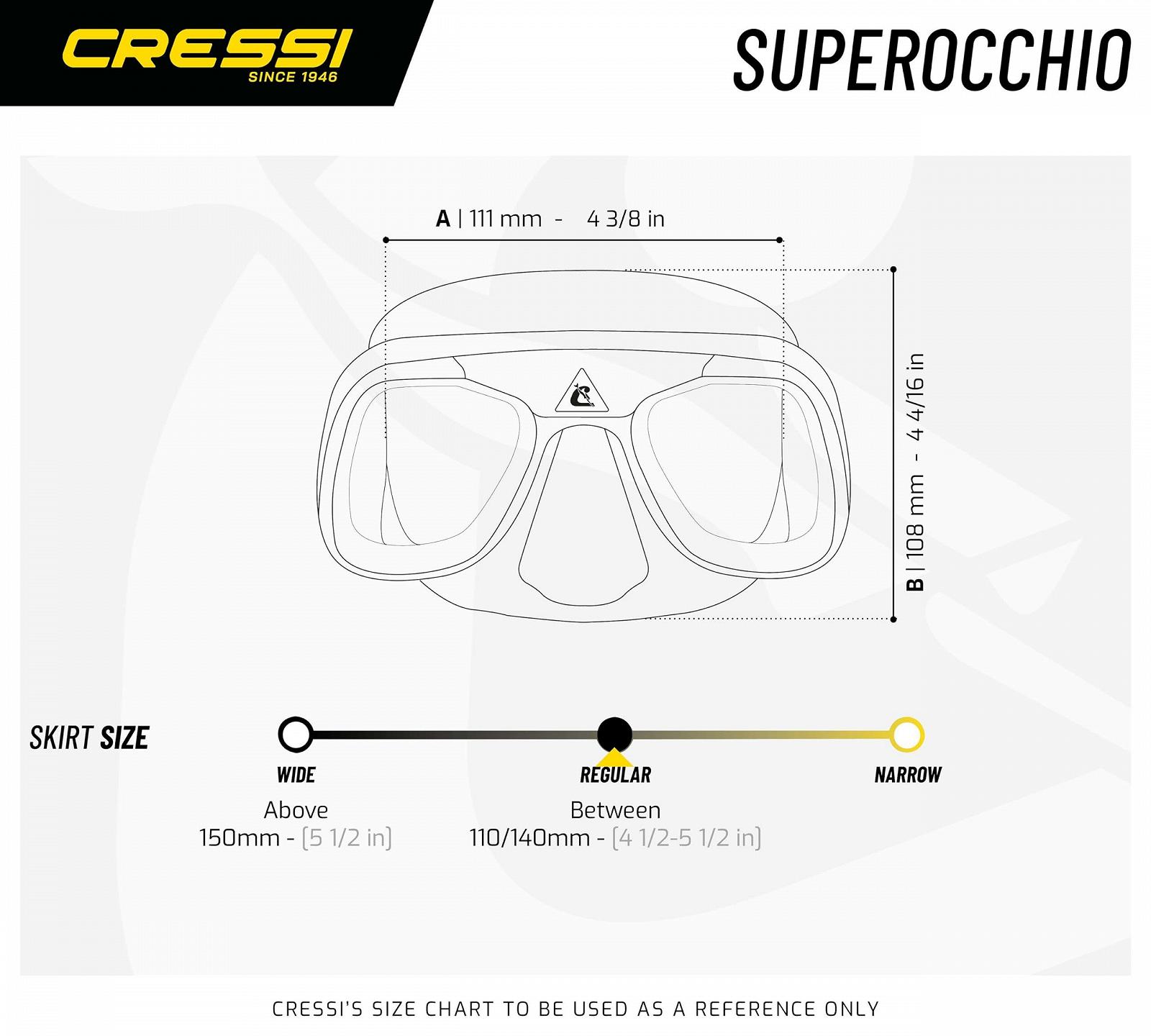 Маска для фридайвинга Cressi Superocchio, фото №5