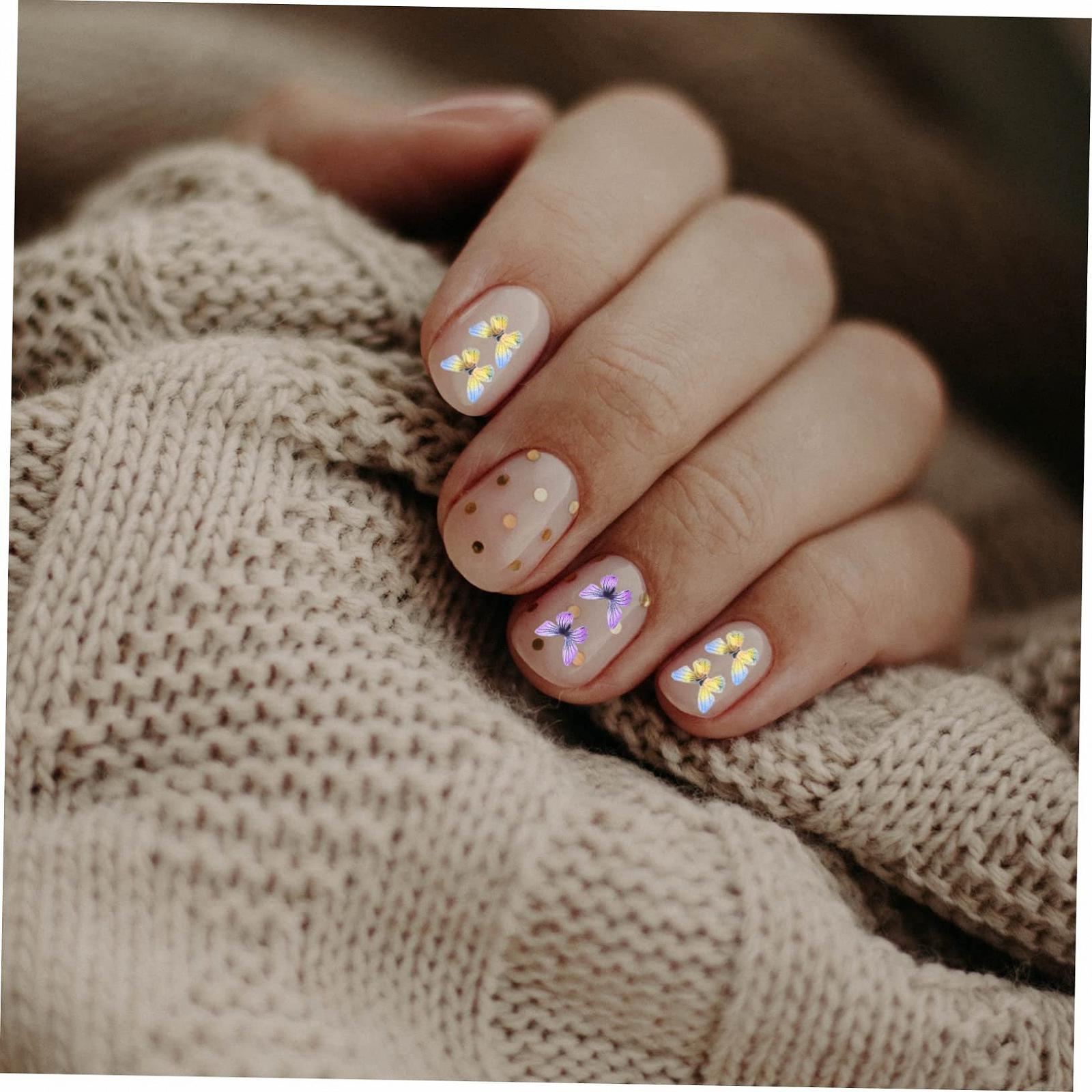 Прикраса для нігтів Метелик Healeved Діаманти Стрази Метелик, фото №4