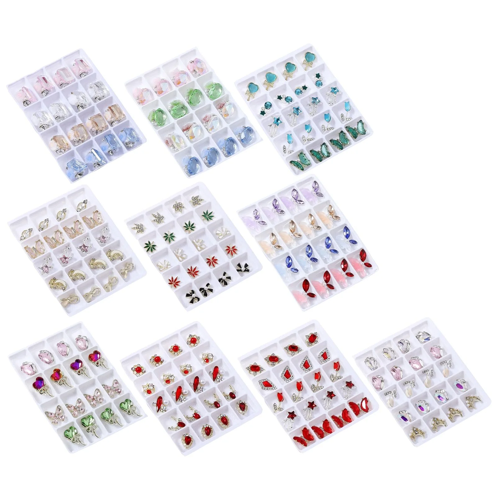 Украшение для ногтей Arches, микс форм, кристаллы для ногтей, 3D стразы для акриловых ногтей, фото №3