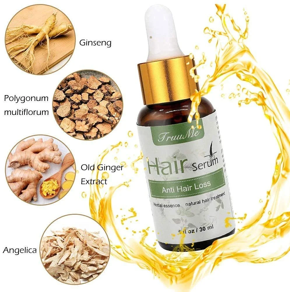 Сироватка для росту волосся Натуральна трав'яна есенція проти випадіння волосся, фото №2