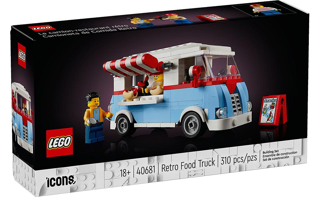 Детский конструктор LEGO Icons Ретро-фургон с едой (40681), фото №1
