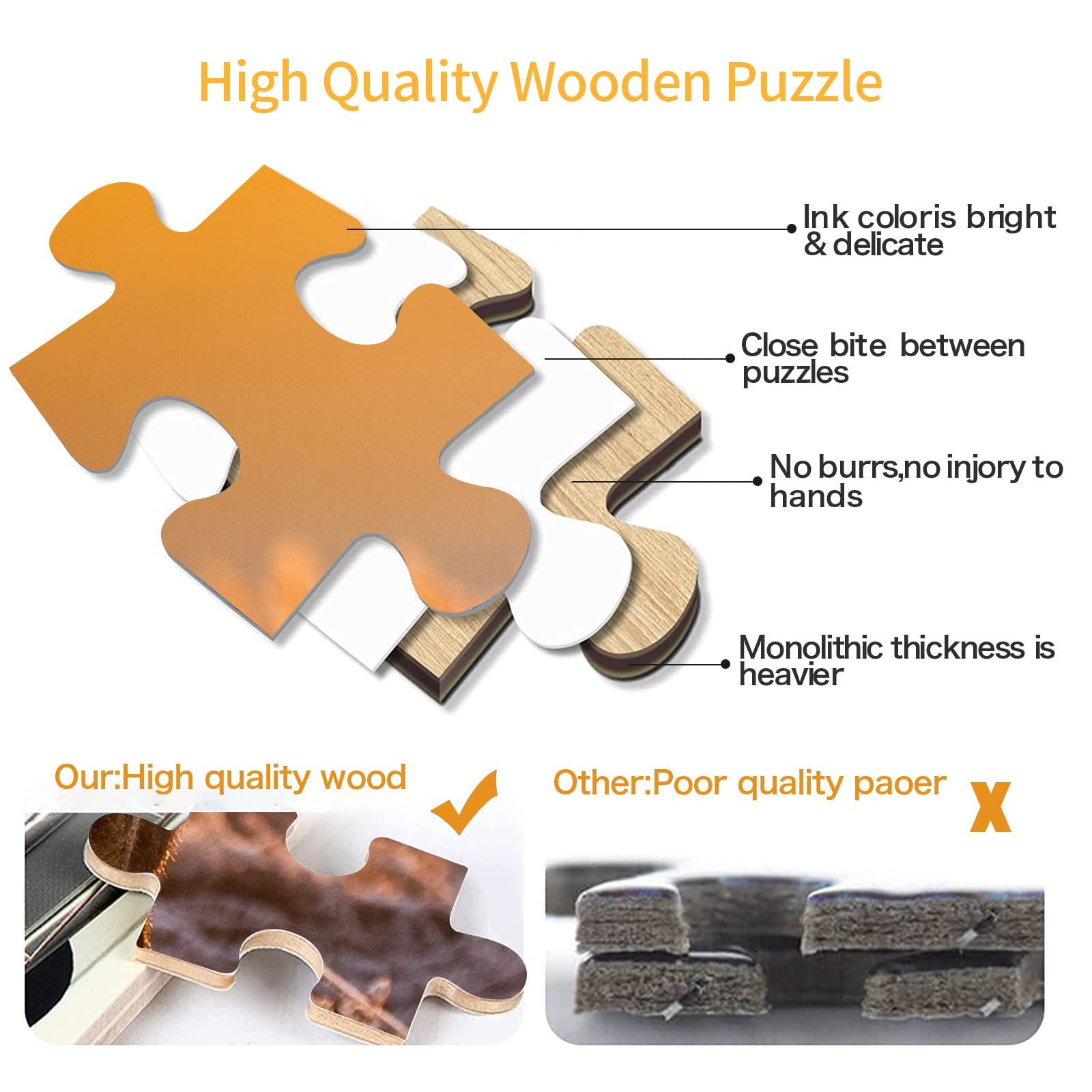 Пазл 1000 деталей Forest Animal Deer Sunrise Elk HD, фото №3