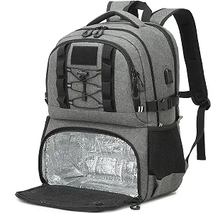 Рюкзак для ноутбука 17 Inch Cooling Compartment USB Men's Work Lunch Backpack - Фото 1