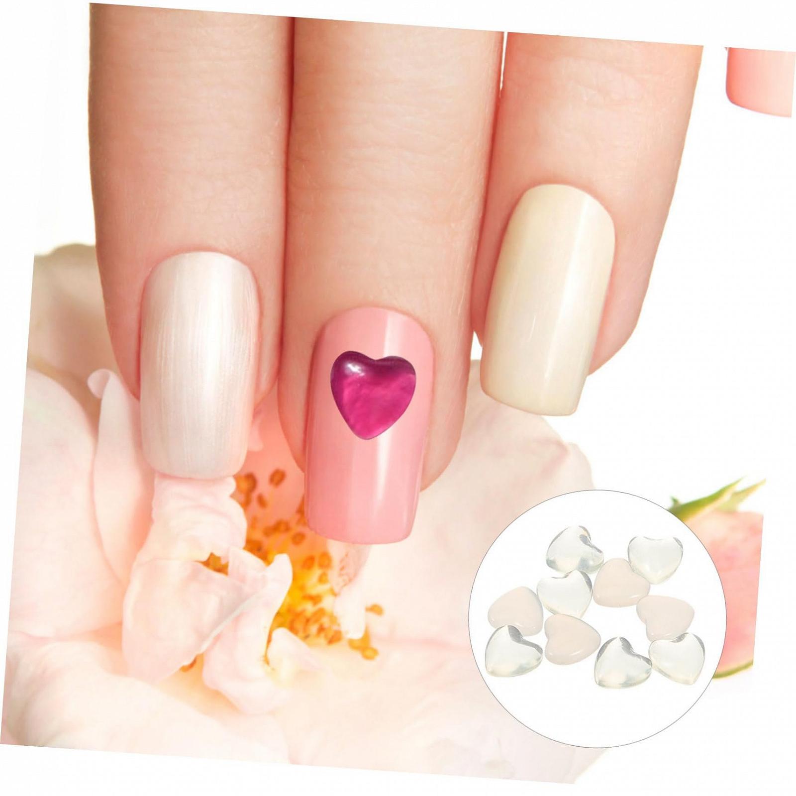 Прикраса у формі серця 100 шт. Аксесуари для манікюру для свят, фото №9