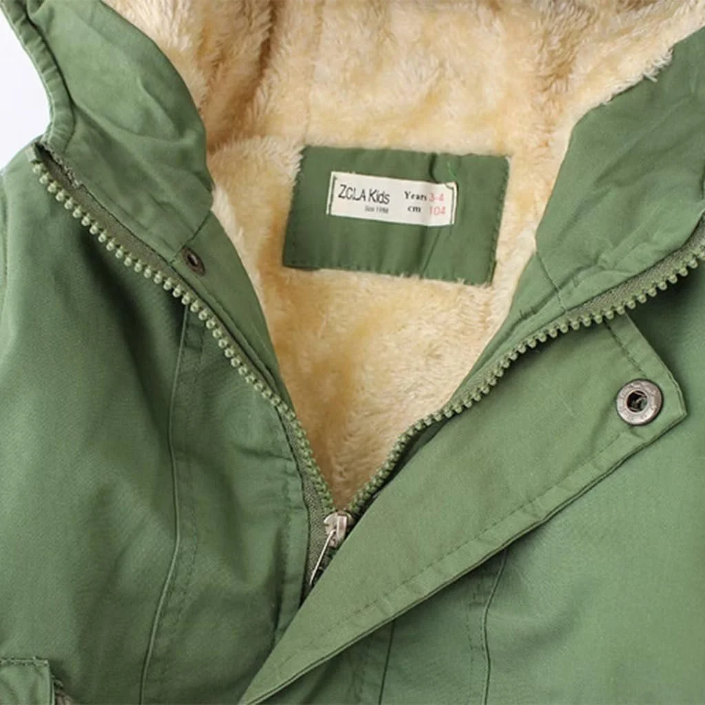 Детская зимняя куртка linboo для мальчиков и девочек, теплая на подкладке, фото №3