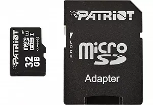 Карта памяти MicroSDHC 32GB UHS-I Class 10 Patriot LX SD-adapter PSF32GMCSDHC10