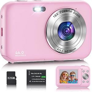 Фотоаппарат YLSHGXFC 44 Мп / CMOS / Full HD 1080p 30 fps / 16× зум / Розовый - Фото 1