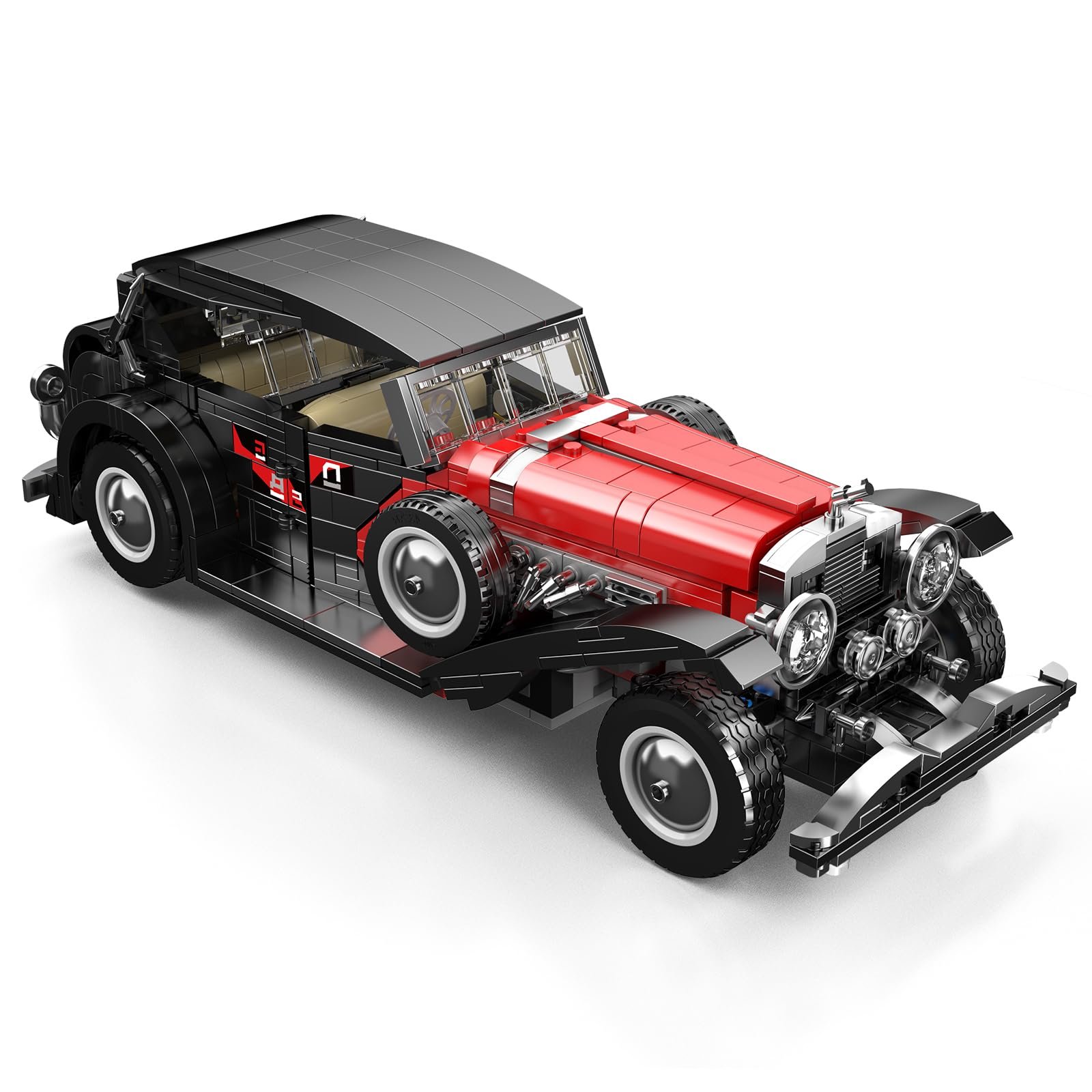 Набор для сборки Technic Mould King T50 Retro Vintage Car 1308 деталей, фото №5