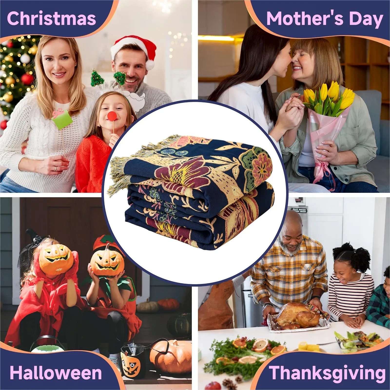 Покривало HOORDRY Boho, 100% бавовна, фото №8 Покривало HOORDRY Boho, 100% бавовна, фото №8