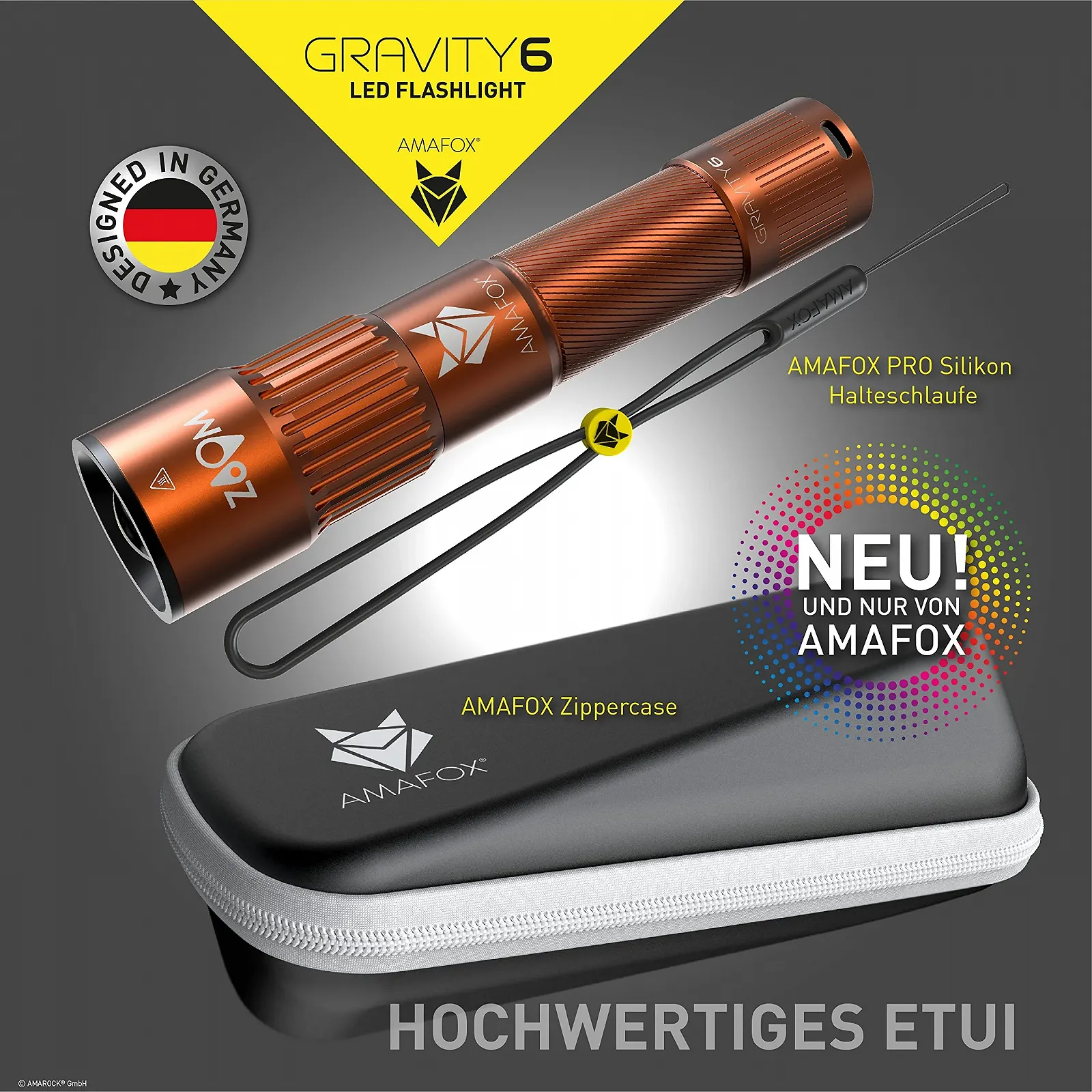 Фонарь LED G6 Xenon Megabeam High Performance Аккумуляторный Бронзовый, фото №5