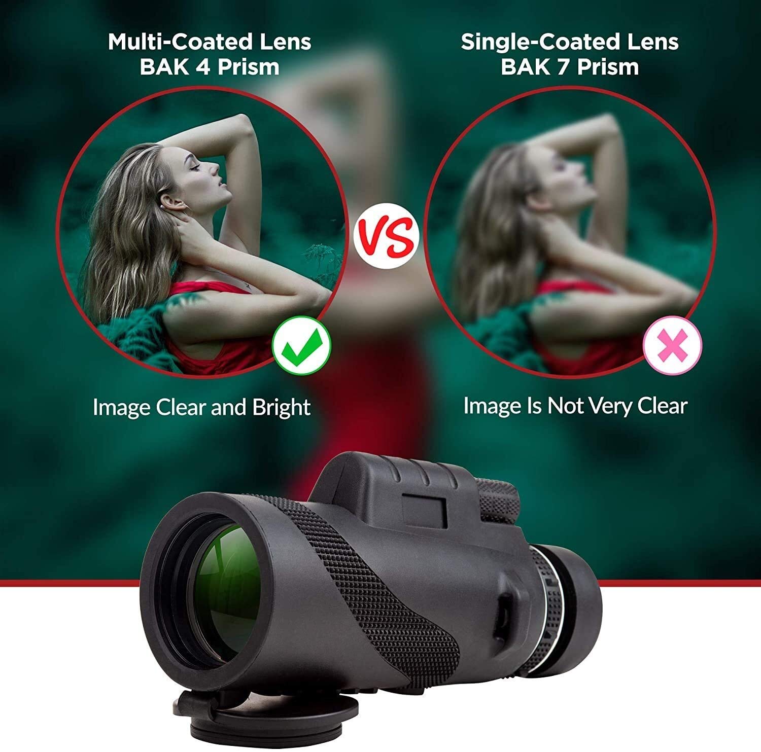 Монокуляр Strong Impact BAK4 12x50, фото №4 Монокуляр Strong Impact BAK4 12x50, фото №4