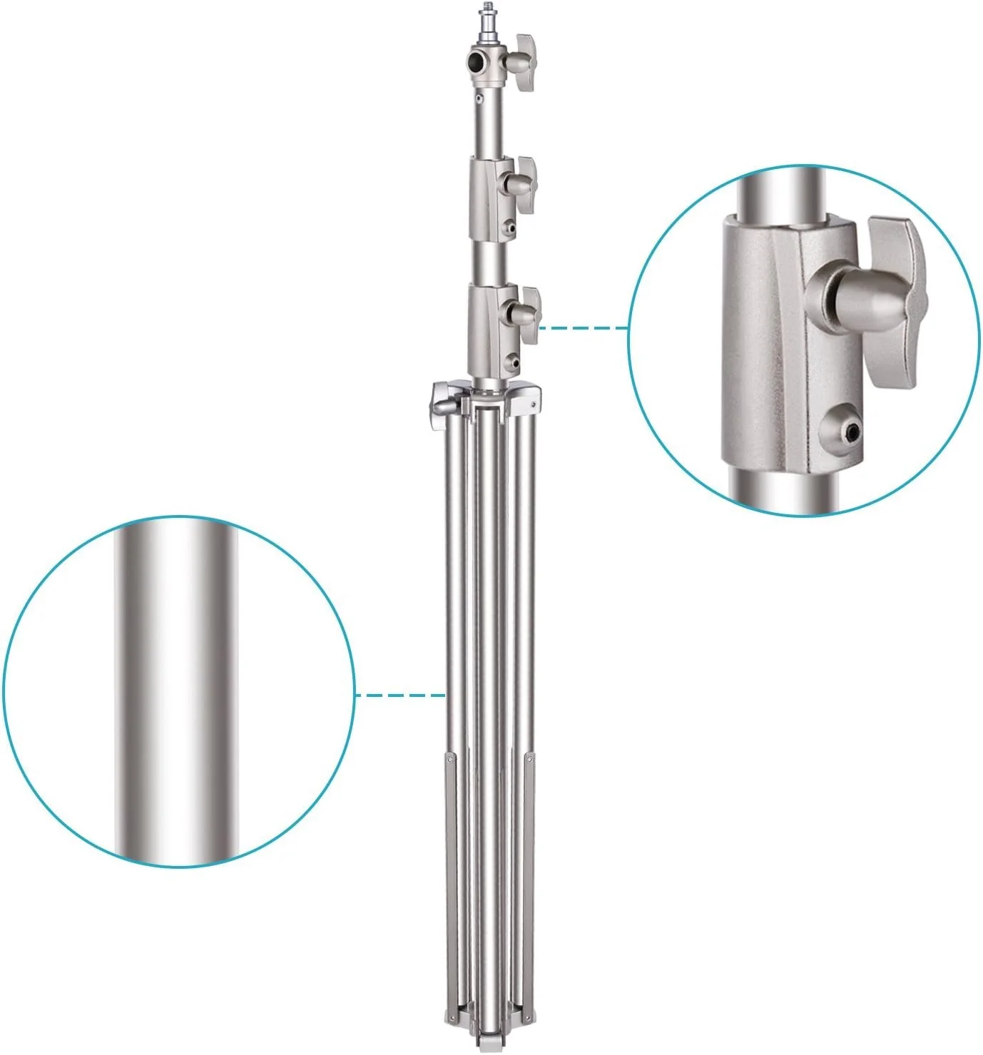 Комплект штативов Neewer 90090991 102"/260см 2шт Серебряный, фото №6