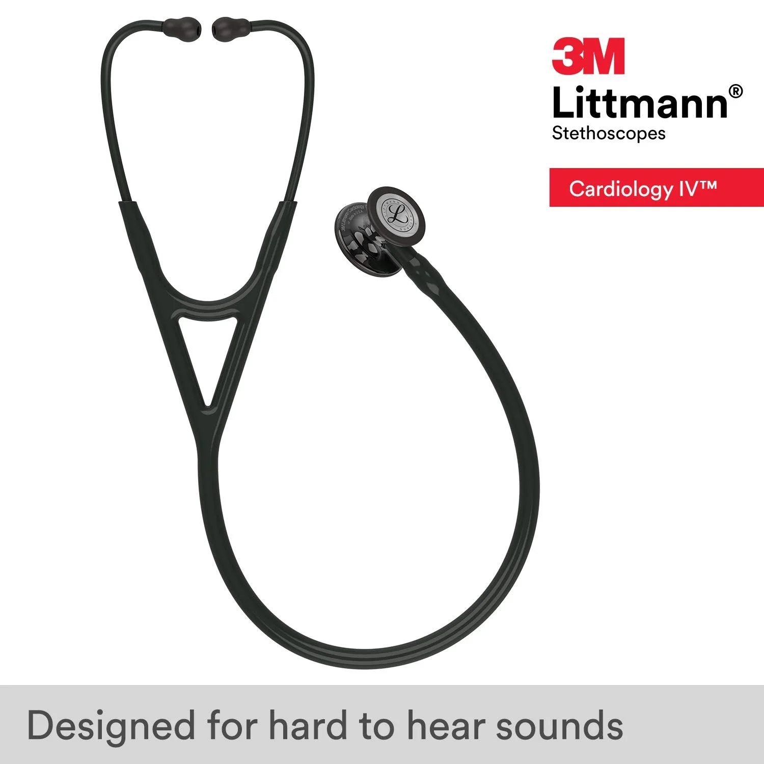 Стетоскоп 3M Littmann Cardiology IV 69 см Чорний, фото №2 Стетоскоп 3M Littmann Cardiology IV 69 см Чорний, фото №2