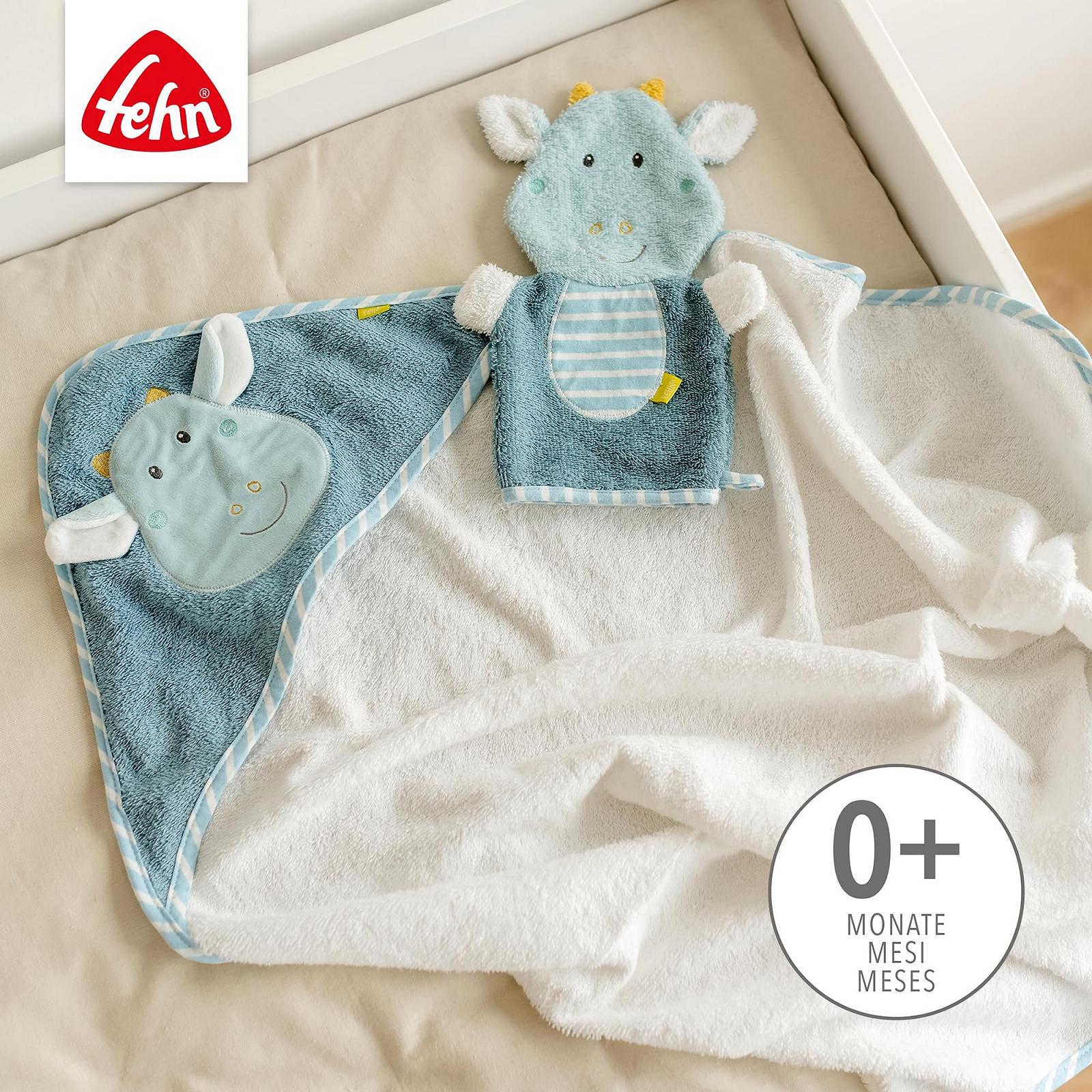 Полотенце с капюшоном Fehn BabyLove Дракон, 80 x 80 см, фото №2