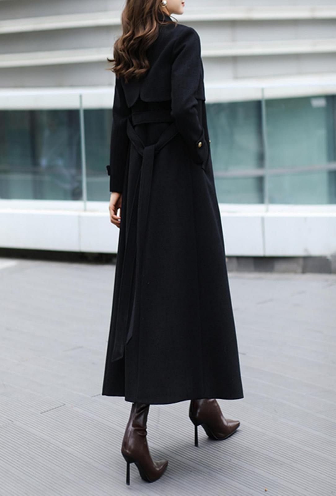 Жіноче Двобортне Довге Пальто PLAERPENER, фото №5