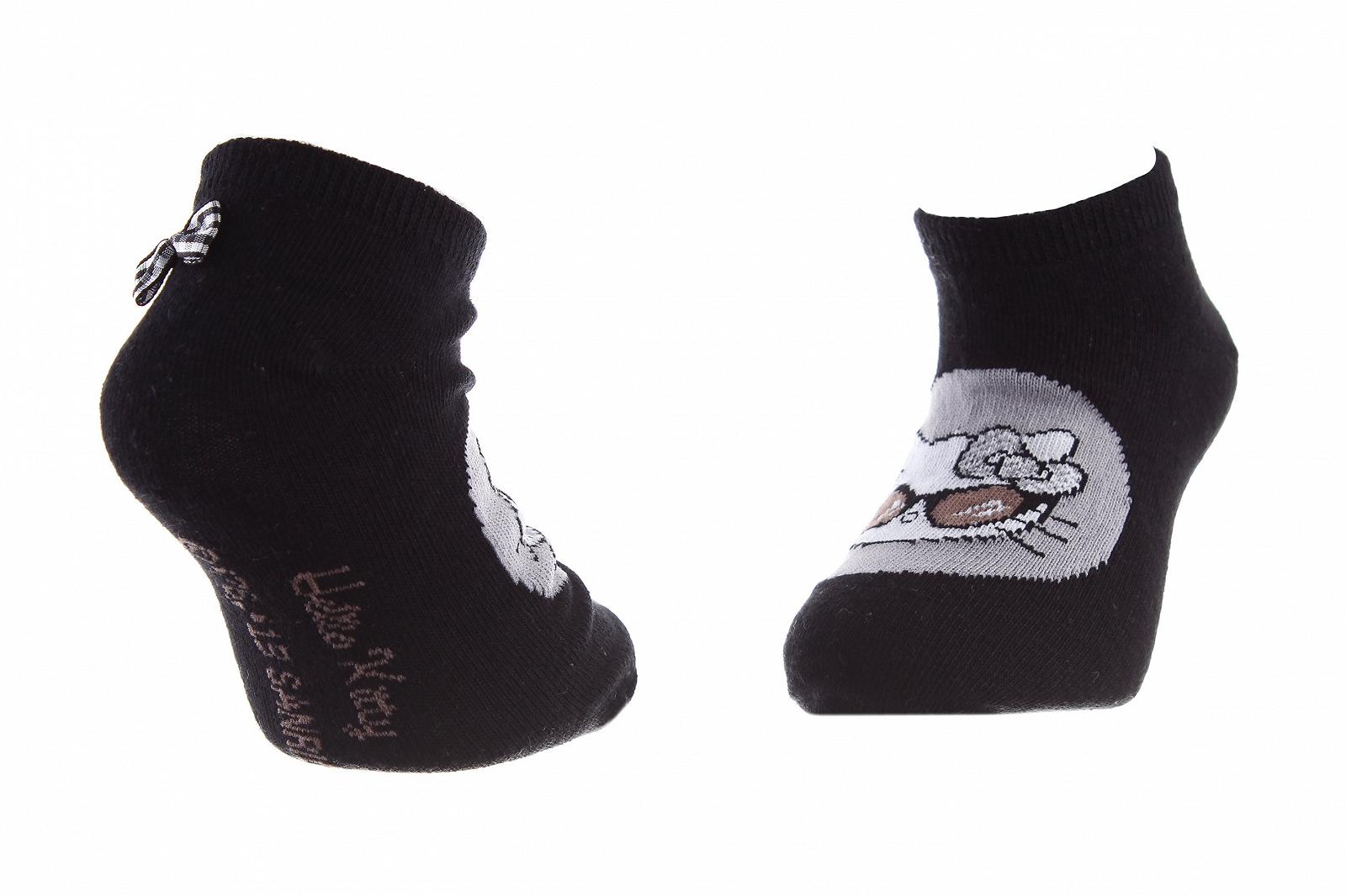 Шкарпетки HELLO KITTY TETE DE HK DANS BULLE Чорний 31-34, фото №1