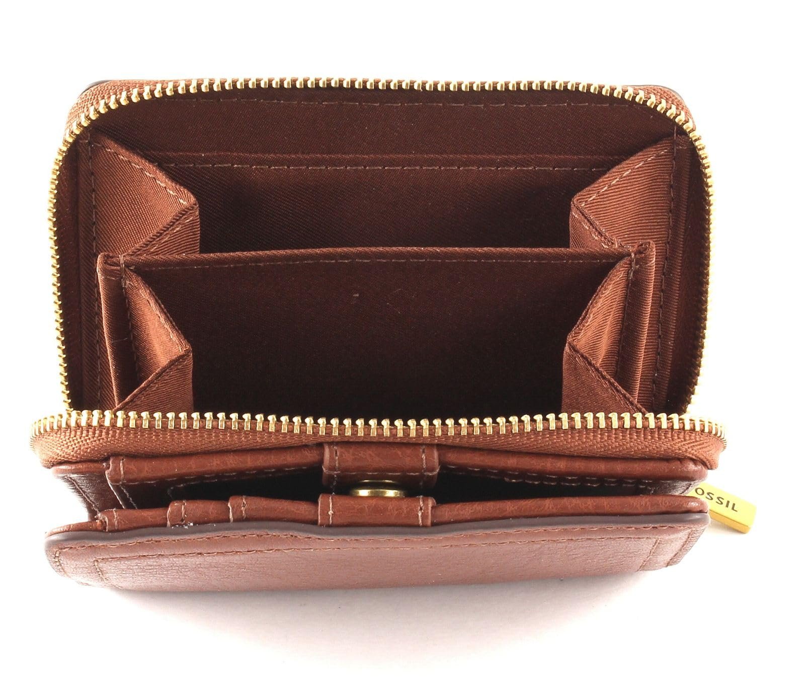 Гаманець Fossil Logan Zip Clutch Коричневий, фото №3