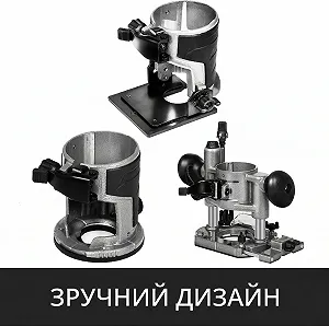 Фрезер по дереву VEVOR 710 Вт / 10 000–30 000 об/мин / цанги 1/4« и 3/8» / алюминиевый корпус / Серый цена на synthetic.ua - Фото 1 Фрезер по дереву VEVOR 710 Вт / 10 000–30 000 об/мин / цанги 1/4« и 3/8» / алюминиевый корпус / Серый synthetic.ua - Фото 1