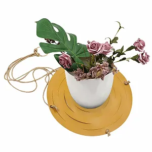 Підвісні підставки для кашпо AWHAO 2 шт. ПУ шкіра сучасні synthetic.ua - Фото 1