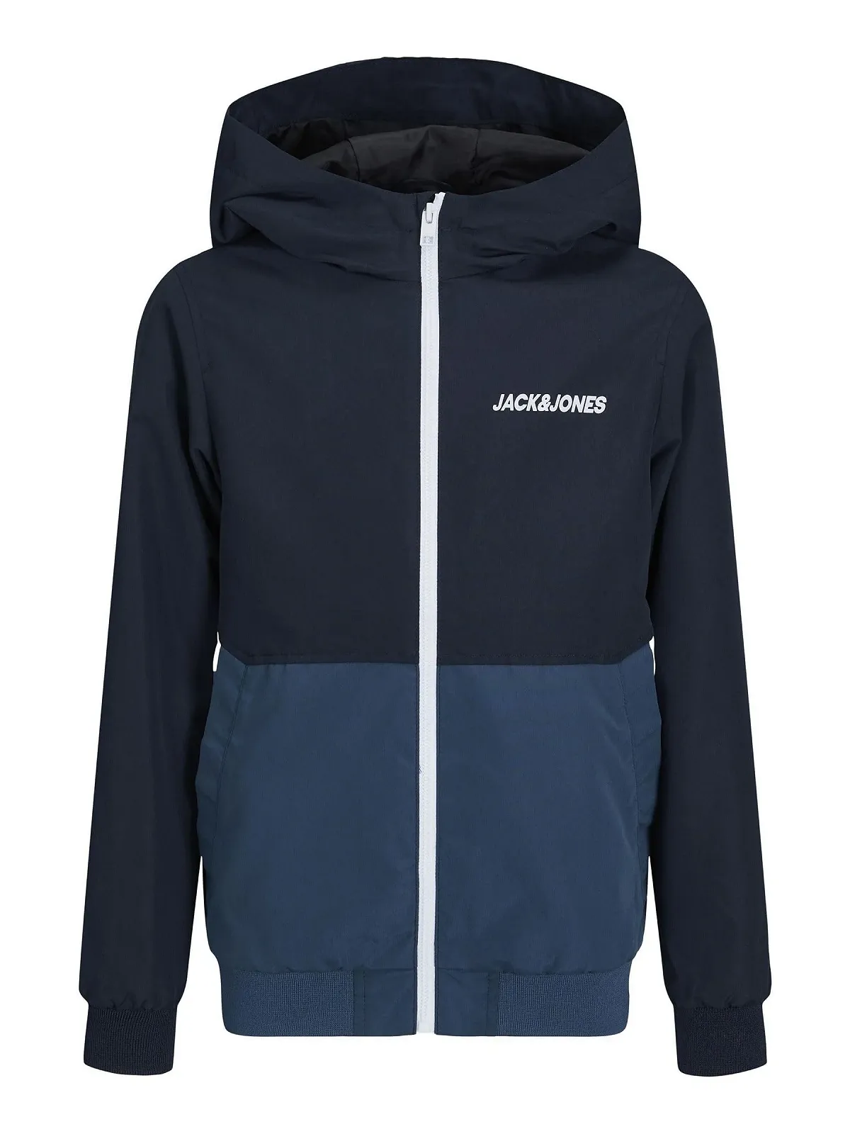 Куртка-бомбер с капюшоном для мальчиков JACK & JONES Jjerush Blocking Hood Bomber Sn Jr, фото №7
