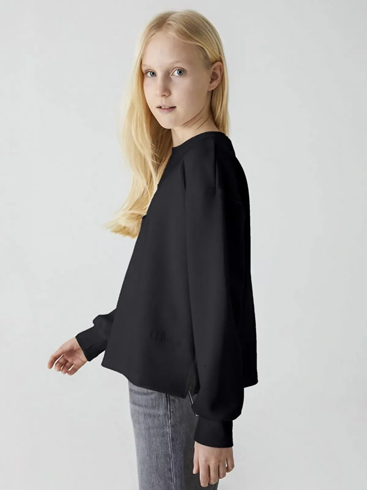 Толстовка LTB Jeans Pagoto для дівчат, розмір 140 см, чорна, фото №5