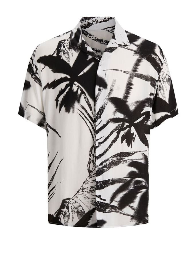 Пляжная рубашка Jack&Jones RESORT SS BLK 12187990 белая S, фото №5