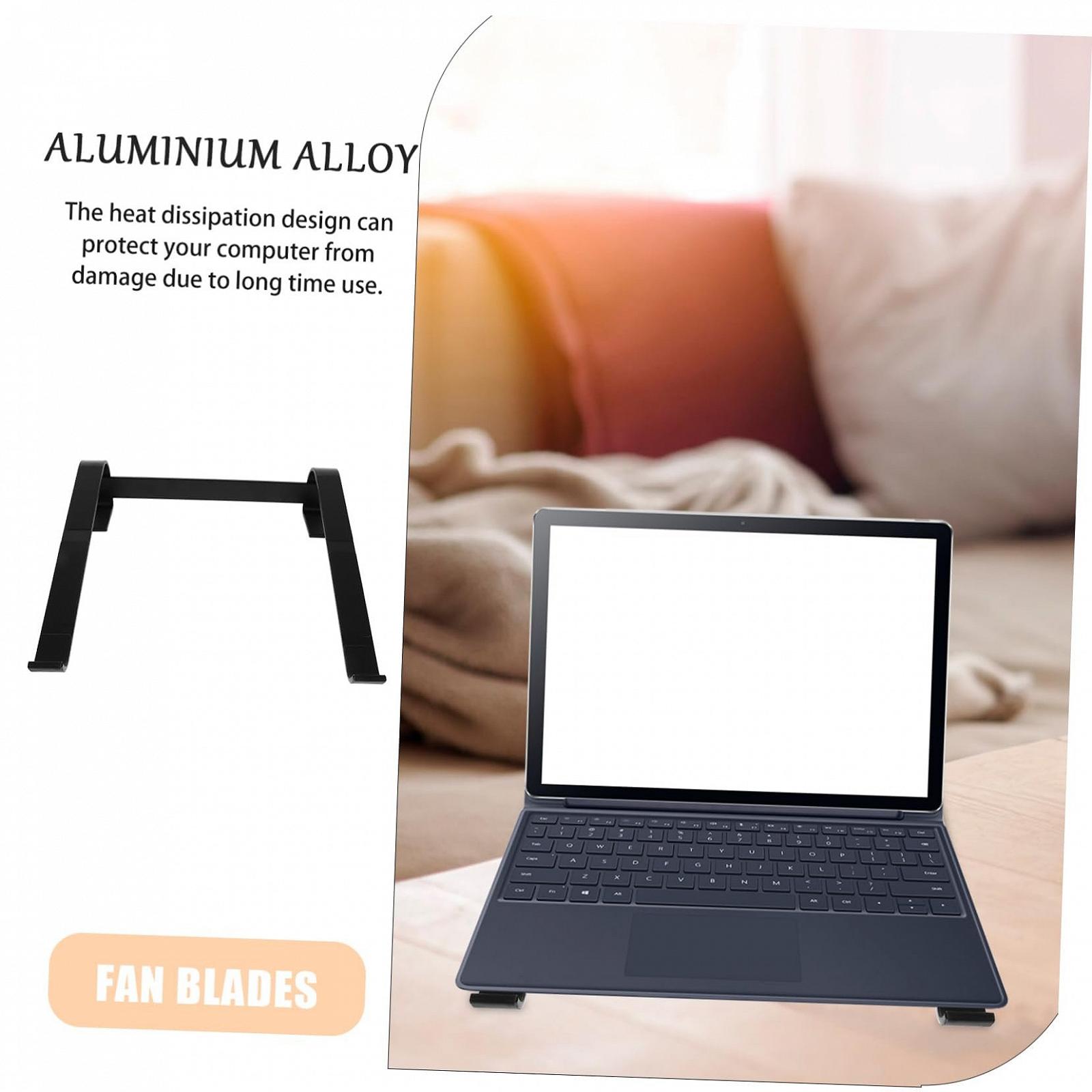 Подставка для ноутбука HOMSFOU Портативный держатель для ноутбука для стола, стабильный и нескользящий, совместимый с ноутбуками для домашнего офиса и в дороге, фото №8