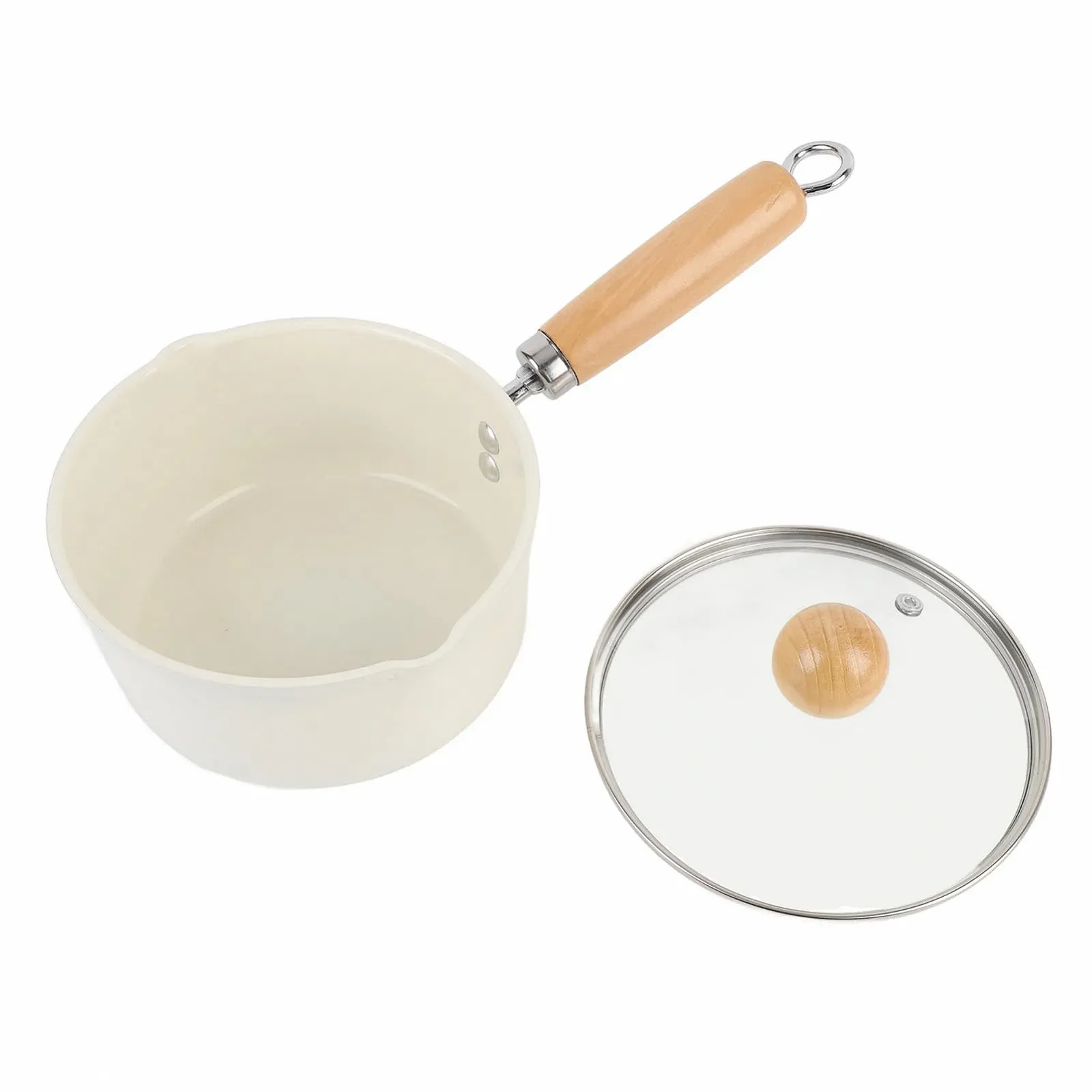 Ковш Pssopp антипригарный для одной порции с деревянной ручкой, фото №6