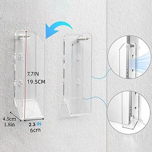 Держатель для ноутбука под стол Универсальный акриловый прозрачный, защищенный от царапин Крепление, Органайзер для ноутбука на стену и стол, Универсальное место для хранения клавиатур, планшетов и аксессуаров, Компактный офисный аксессуар synthetic.ua - Фото 1