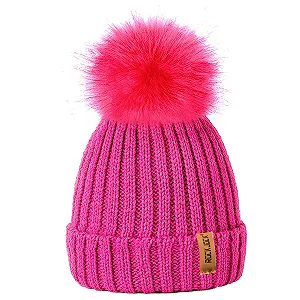 Шапка-бини с помпоном TOSKATOK для девочек synthetic.ua - Фото 1