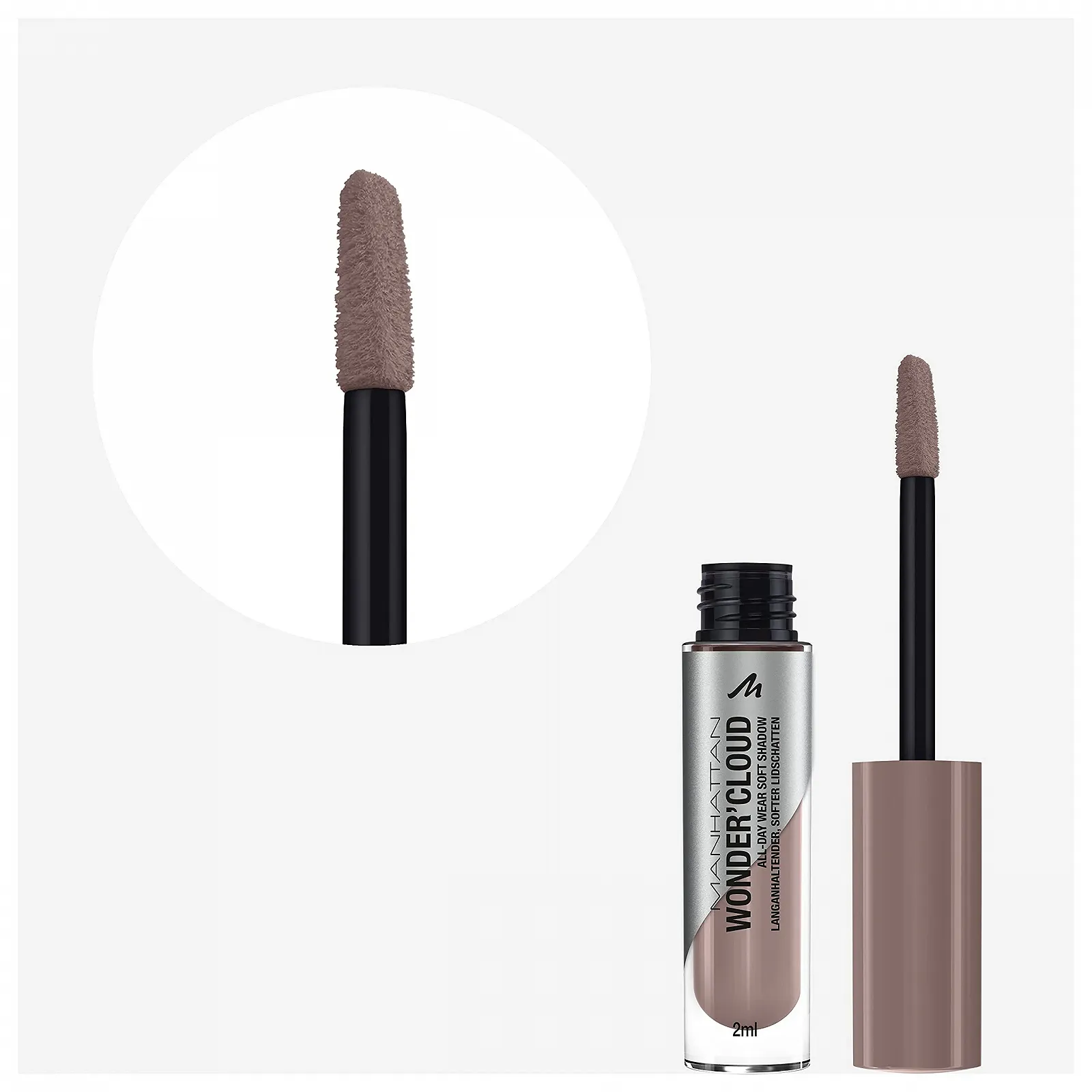 Тени Manhattan Wonder'Cloud 008 Thunder Grey Жидкие Долговечные Водостойкие, фото №5 Тени Manhattan Wonder'Cloud 008 Thunder Grey Жидкие Долговечные Водостойкие, фото №5