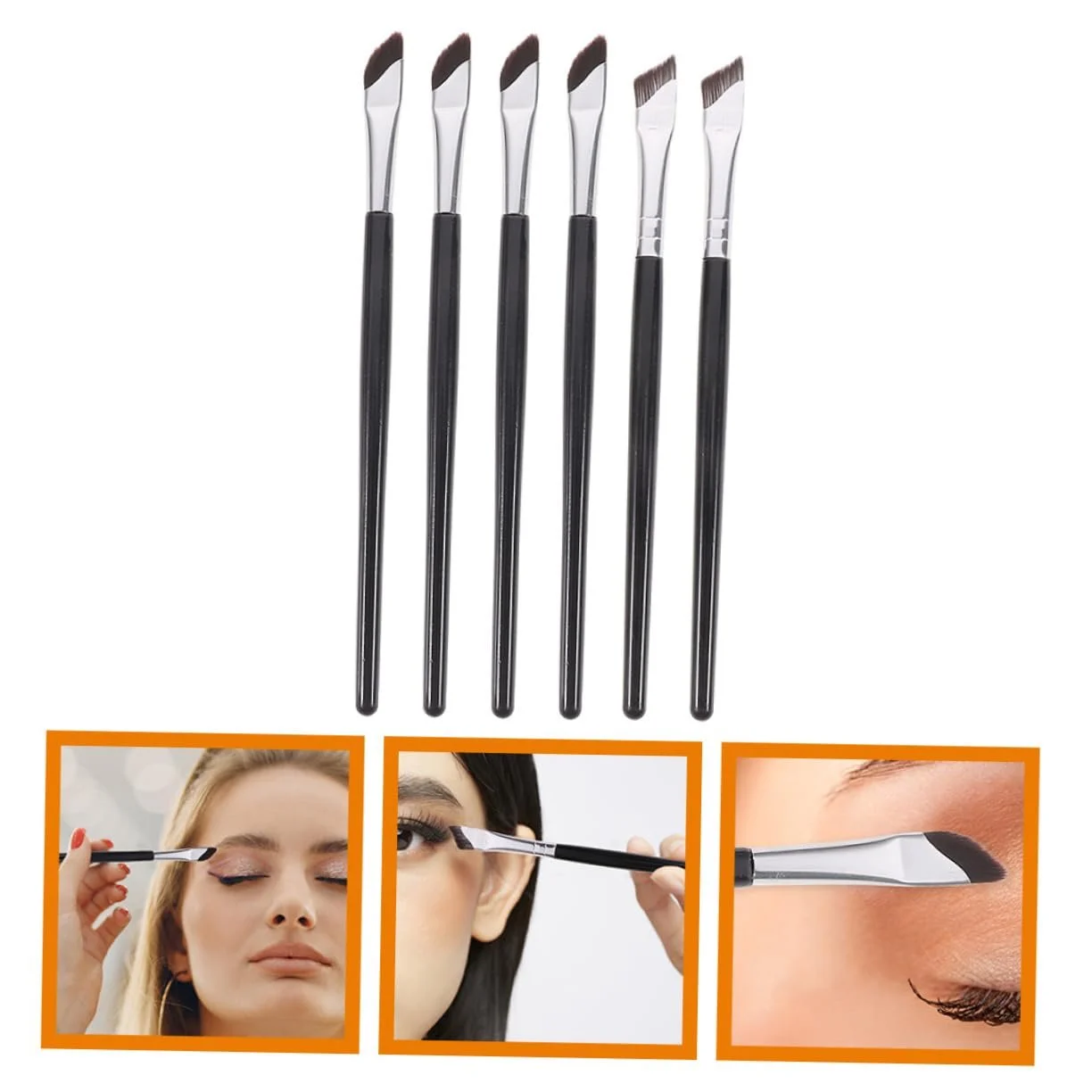 Набор кистей для макияжа CIMAXIC, угловая, нейлон, фото №5