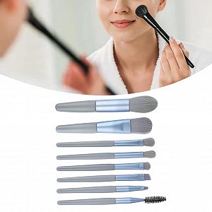 Набор кистей для макияжа Verdant Touch, 8 шт., тени для век, косметические кисти, синий synthetic.ua - Фото 1