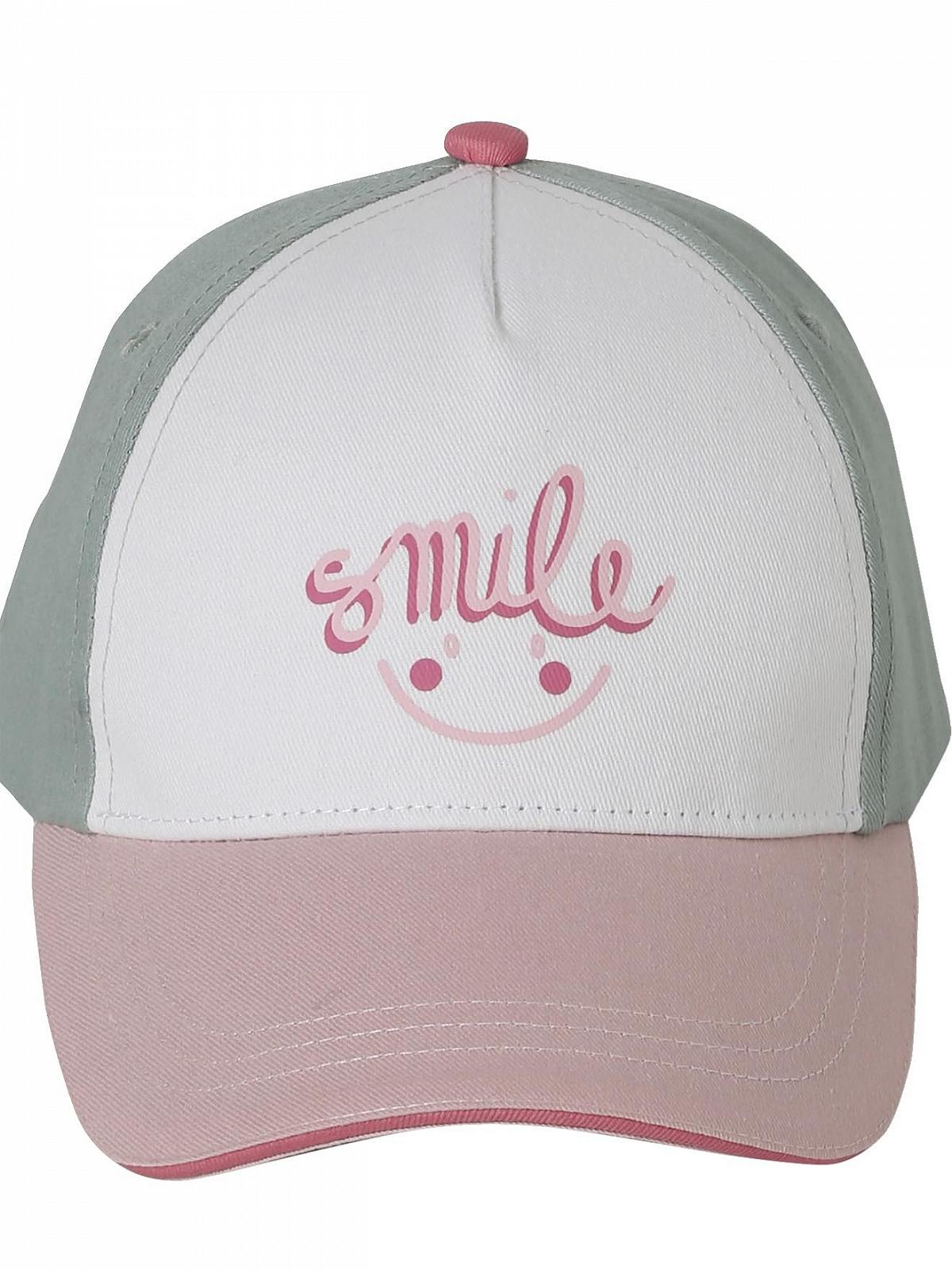 Кепка Vertbaudet для девочек с принтом Smile, фото №3