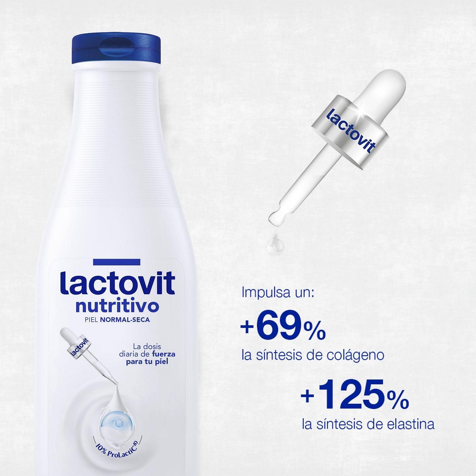 Гель для душа Lactovit Питательный и увлажняющий Prolactic10 550 мл, фото №3