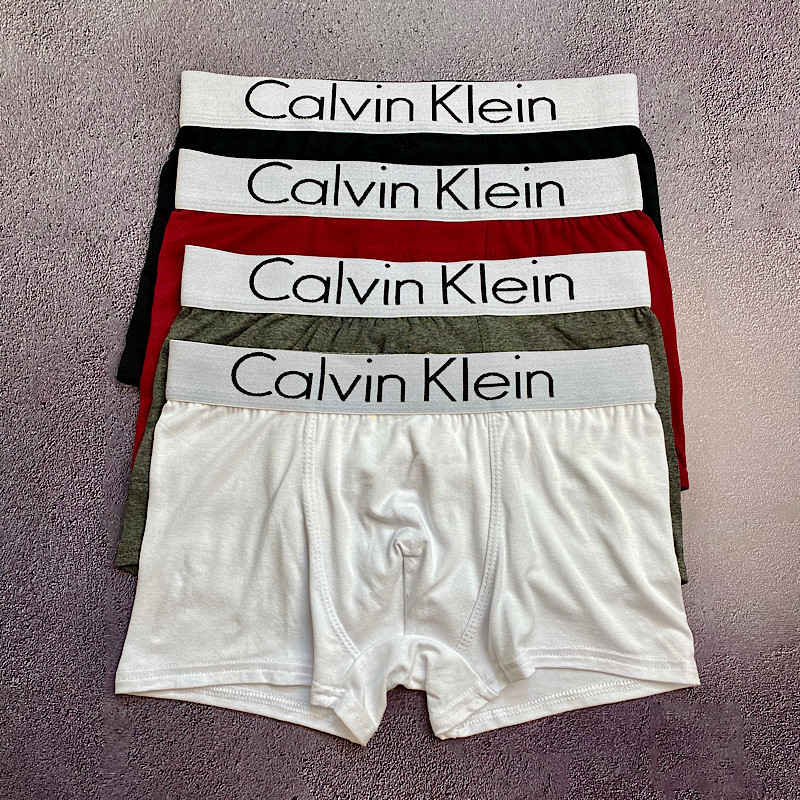 Набор мужских трусов боксеров Calvin Klein 3 штуки стильные трусы боксеры кельвин кляйн в подарочной коробке, фото №6