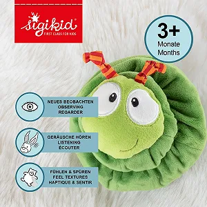 Развивающая игрушка Sigikid Гусеница, зеленый synthetic.ua - Фото 1