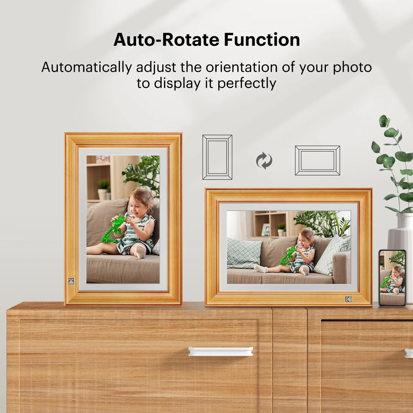 Цифровая фоторамка KODAK 14.1 дюйма WLAN Full HD IPS Сенсорная Cloud 32GB, фото №5