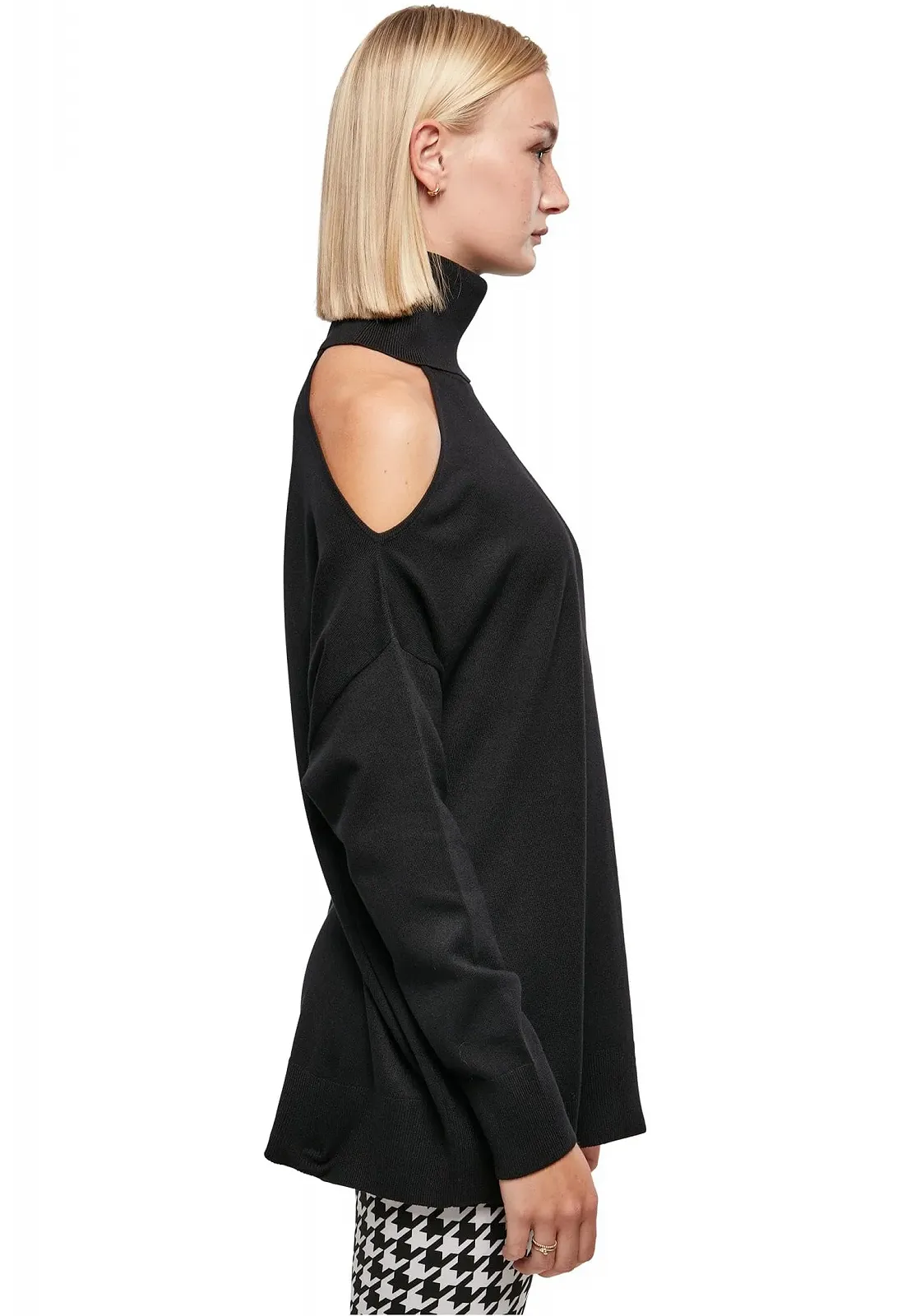 Свитшот Urban Classics с открытыми плечами и воротником-гольфом Женский, фото №2