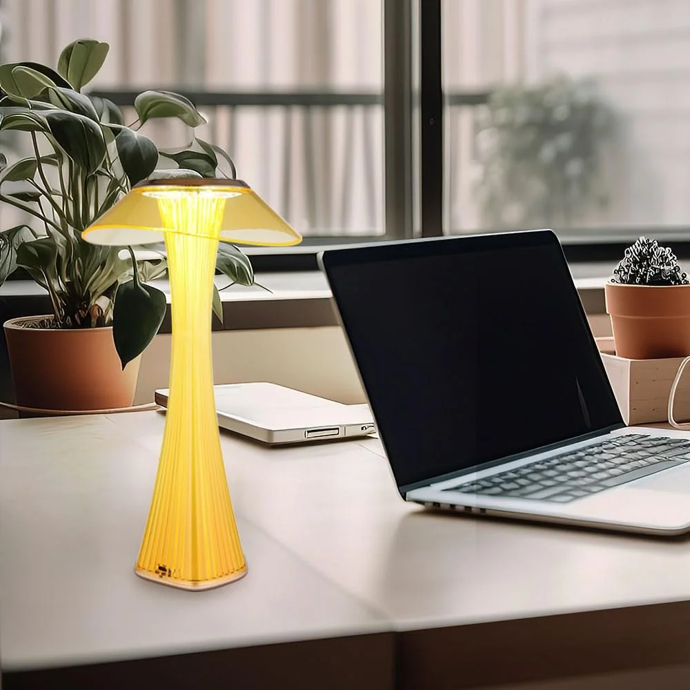 Настольная лампа GLOBO LIGHTING LED 2.5 Вт Touch Dimmer CCT Янтарный/Золотистый, фото №4